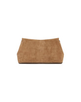 Beige T-Lock Clutch Bag | PDP | Antonia