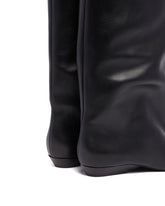 Black Leather Over-the-Knee Boots | PDP | Antonia