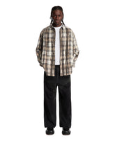 Beige Checked Cotton Shirt | PDP | Antonia