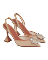 Beige Mesh Begum Pumps | PDP | Antonia