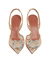 Beige Mesh Begum Pumps | PDP | Antonia