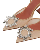 Beige Mesh Begum Pumps | PDP | Antonia