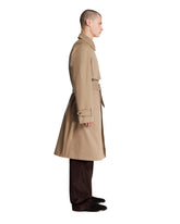 Beige Anatole Coat in Cotton | PDP | Antonia