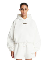 Felpa Con Cappuccio In Cotone Bianca | PDP | Antonia