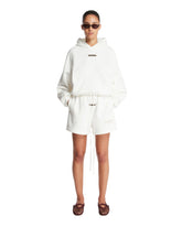 Felpa Con Cappuccio In Cotone Bianca | PDP | Antonia