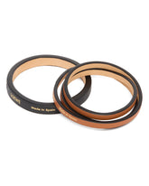 Brown Leather Cuff Bracelet Set | PDP | Antonia