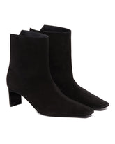 Black Suede Ankle Boots | PDP | Antonia