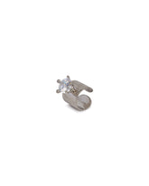 Silver Small Armour Diamond Ear Cuff | PDP | Antonia