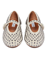 Ballerine Flat Con Strass Grigie | PDP | Antonia