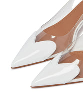 White Le Coeur Leather Slingbacks | PDP | Antonia