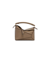 Borsa Mini Puzzle In Pelle Marrone | PDP | Antonia