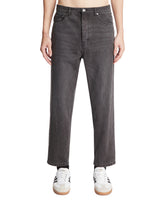 Gray Tapered Fit Jeans | PDP | Antonia