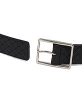 Black Intrecciato Belt | PDP | Antonia