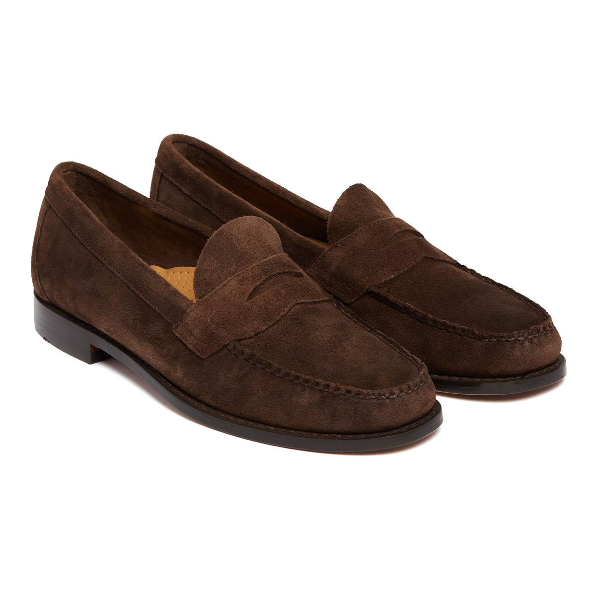 Brown Suede Loafers Antonia - Main Image