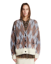 Multicolor Diamond Mohair Cardigan | PDP | Antonia