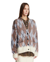 Multicolor Diamond Mohair Cardigan | PDP | Antonia