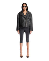 Black Oversized Biker Jacket | PDP | Antonia