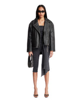 Black Oversized Biker Jacket | PDP | Antonia