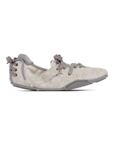 Gray Leather Lace-Up Shoes | PDP | Antonia