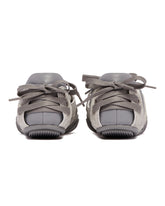 Gray Leather Lace-Up Shoes | PDP | Antonia