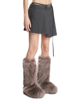 Gray Pleated Skirt | PDP | Antonia