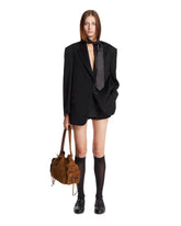 Black Oversized Wool Jacket | PDP | Antonia