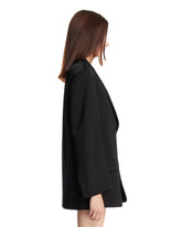 Black Oversized Wool Jacket | PDP | Antonia