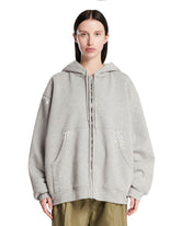 Gray Cotton Hoodie | PDP | Antonia