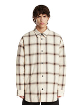 Camicia In Flanella Beige | PDP | Antonia