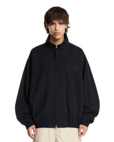 Giacca Zip-Up Gessata Blu | PDP | Antonia