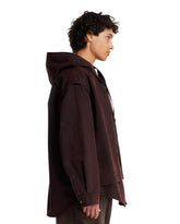 Purple Layered Hooded Jacket | PDP | Antonia