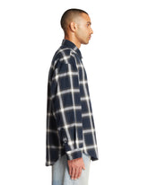 Blue Checkered Cotton Shirt | PDP | Antonia