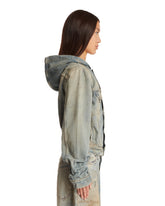 Blue Denim Hoodie Jacket | PDP | Antonia