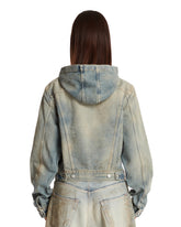 Blue Denim Hoodie Jacket | PDP | Antonia