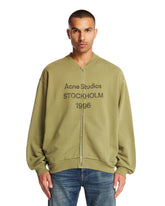 Green Zip Neck Cardigan | PDP | Antonia