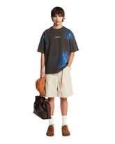 Gray Logo T-Shirt with Iridescent Details | PDP | Antonia