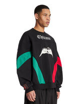 Adidas Originals x Willy Chavarria Black Cotton Chicano Sweatshirt | PDP | Antonia