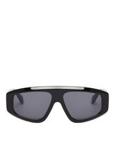 Black Aviator Mask Sunglasses | PDP | Antonia