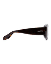 Brown Aviator Mask Sunglasses | PDP | Antonia