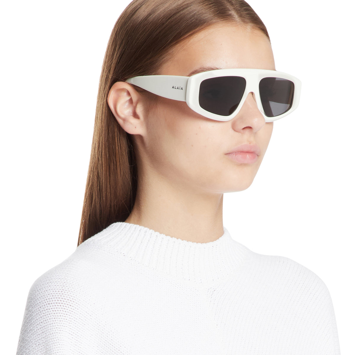 Occhiali Da Sole Bianchi ALAIA Antonia