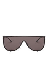 Black Metal Shield Sunglasses | PDP | Antonia