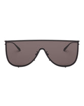 Black Metal Shield Sunglasses | PDP | Antonia