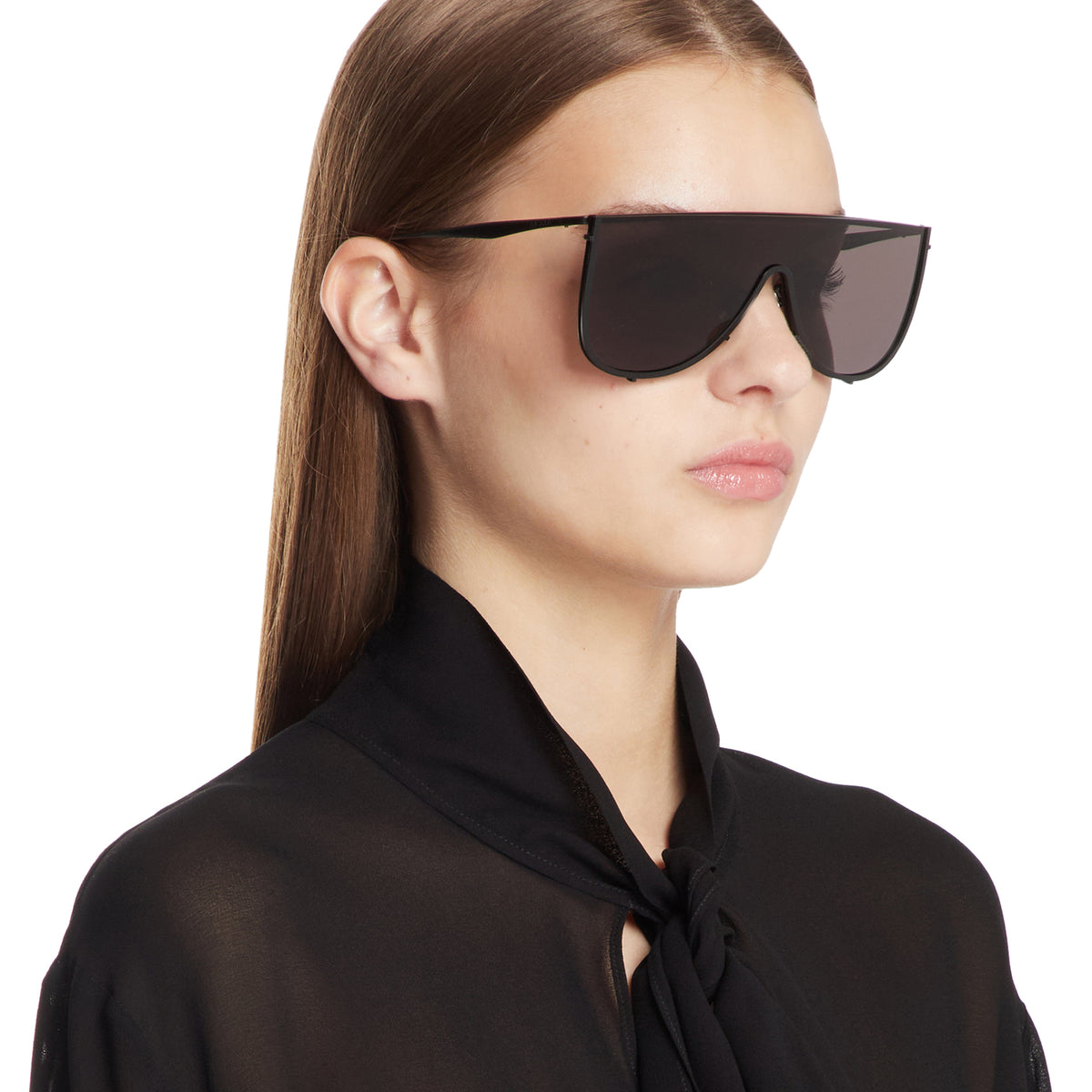 Alaïa Mask Sunglasses in Metal main image 1