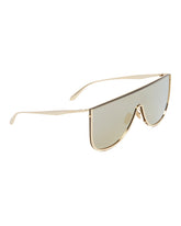 Gold Metal Shield Sunglasses | PDP | Antonia