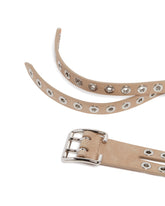Beige Double Biker Belt | PDP | Antonia