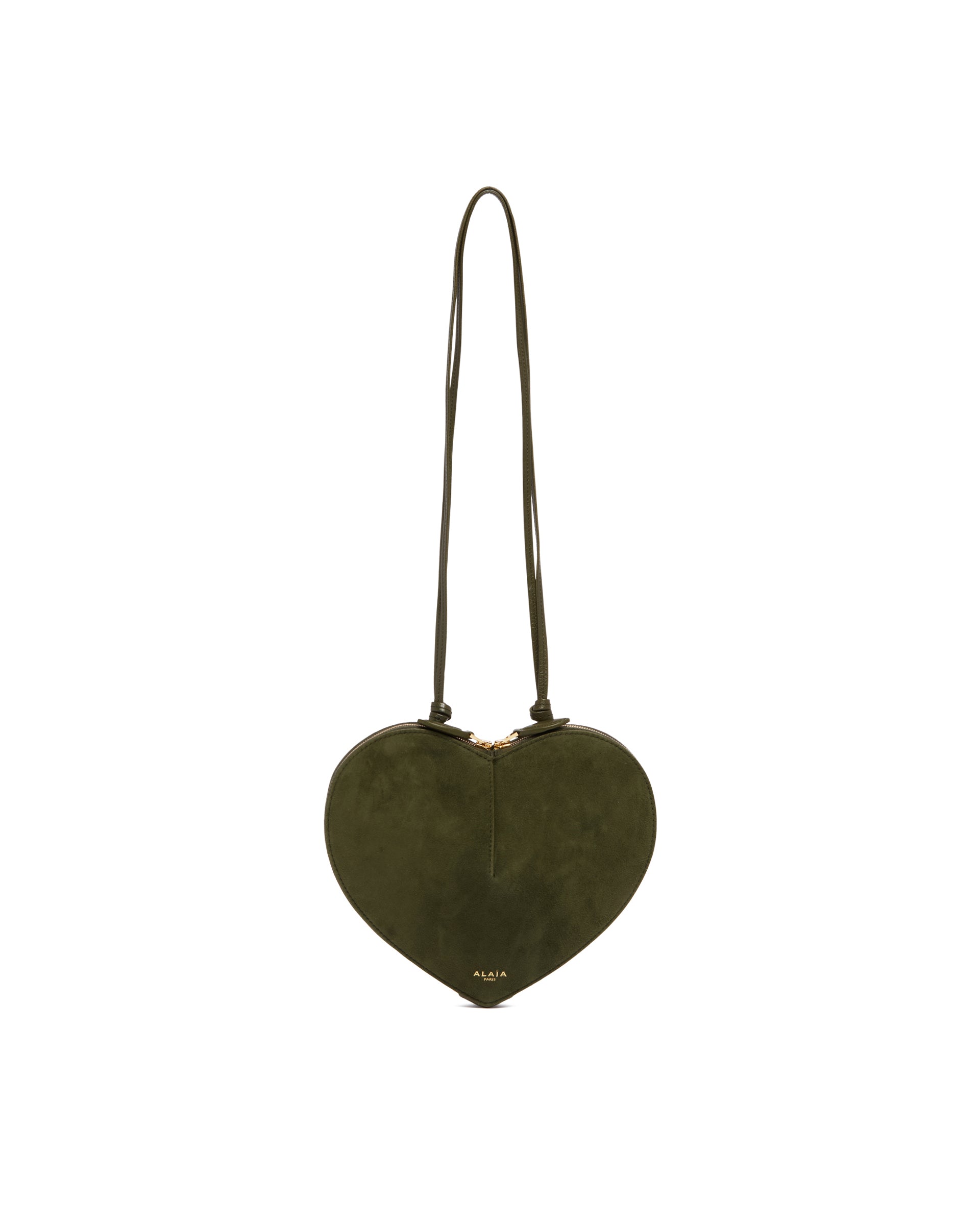 Green Le Coeur Suede Bag | ALAIA - Antonia