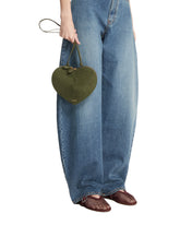Green Le Coeur Suede Bag | PDP | Antonia