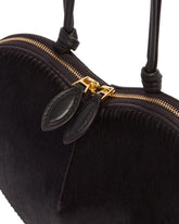 Brown Calf Hair Le Coeur Bag | PDP | Antonia
