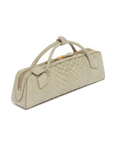 Green Snake-Print Leather Le Teckel Clutch | PDP | Antonia