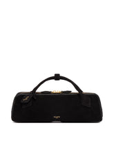 Black Le Teckel Suede Clutch | PDP | Antonia